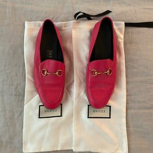Gucci Brixton Leather Horsebit Loafers